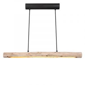Holz Pendelleuchte Braun, Abbas, 15W, 3000K LED