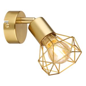 Goldene industrielle Wandstrahler Metall, Oebele