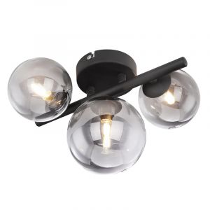 Schwarze design Wandleuchte Glas, Melinda