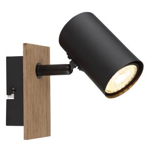 Schwarze moderne Wandstrahler Metall, Philomena