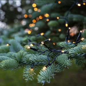 7,2 m LED Weihnachtsbeleuchtung an Batterie, 96 Lampen, drinnen und draußen