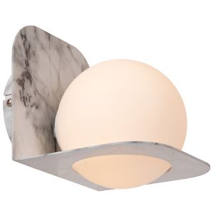 Graue Wandleuchte Badezimmer Modern, Davy, IP44