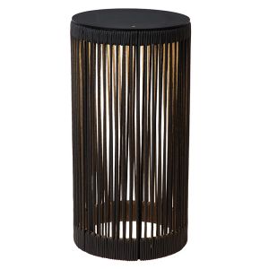 Schwarze aufladbare Stehlampe Modern, Pingi, 3W, 3000K LED, IP44, 3-stufig dimmbar