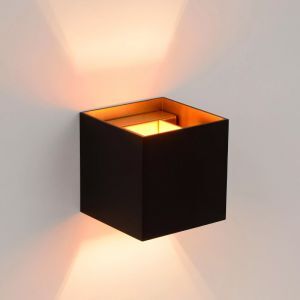 Schwarze Up down Wandleuchte Modern, Xio