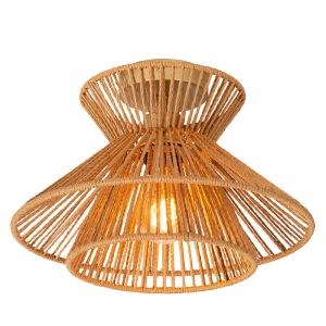 Rattan Deckenleuchte Braun, Tasman