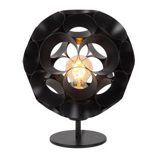 Schwarze Tischleuchte Modern, Hannelore