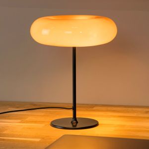 Orangene Tischleuchte Retro, Sentino, mit Schalter