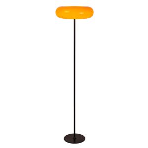 Orangene Stehlampe Retro, Sentino, mit Schalter
