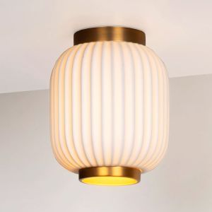Keramik Deckenlampe Gold, Gosse