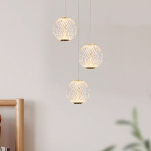 Goldene Pendelleuchte Design, Cintra, 4,7W, 2700K LED