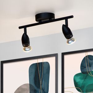 Schwarze Deckenstrahler Modern, Caro