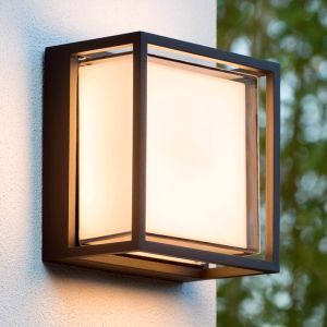Schwarze Außenleuchte Modern, Singa, 9,6W, 2700K LED, IP54