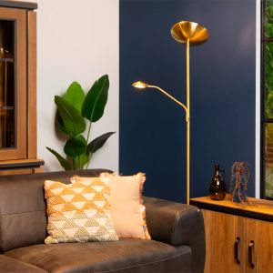 Goldene Leselampe Stehlampe Modern, Zenith, 20W, 3000K LED