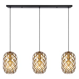 Goldene Pendelleuchte Modern, Wolfram