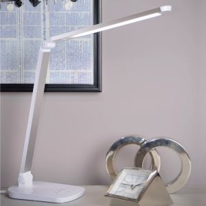 Weiße Schreibtischlampe Modern, Vario, 8W, 2700K LED