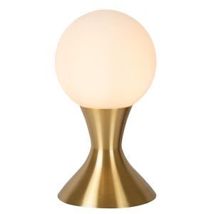 Goldene Tischleuchte Modern, Moya, mit Schalter
