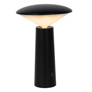 Schwarze Außen Tischleuchte Modern, Jive, 4W, warm- bis kaltweiß einstellbare LED, IP44, mit Schalter