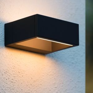 Anthrazit Außenleuchte Modern, Goa, 6W, 3000K LED, IP54