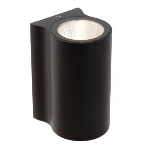 Schwarze Außenleuchte Modern, Akra, 6W, 3000K LED, IP54
