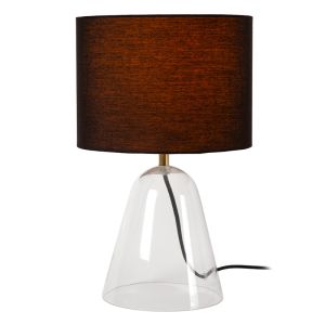 Schwarze Tischleuchte Modern, Campana, mit Schalter
