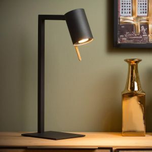 Schwarze Schreibtischlampe Modern, Lesley, mit Schalter