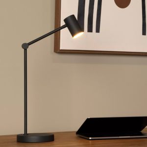 Schwarze aufladbare Tischlampe Modern, Tipik, 3W, 2700K LED, mit Touch-Dimmer