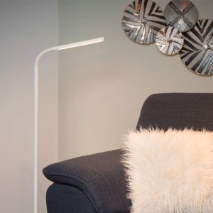 Weiße Leselampe Stehlampe Modern, Gilly, 5W, 2700K LED, mit Schalter