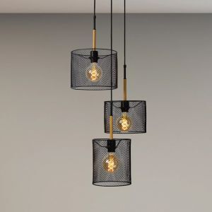 Braune Pendelleuchte Vintage, Baskett