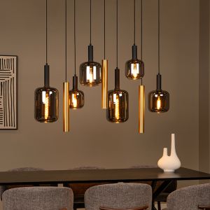 Schwarze Pendelleuchte Modern, Joanet