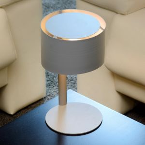 Graue Tischleuchte Modern, Knulle, mit Schalter