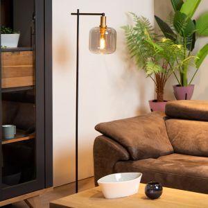 Graue Stehlampe Modern, Joanet, mit Schalter