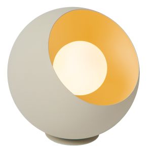 Beige Tischleuchte Modern, Doredos, mit Schalter