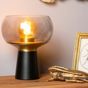 Schwarze Tischleuchte Retro, Farris, mit Schalter