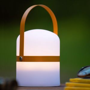 Braune Außen Tischleuchte Modern, Little Joe, 3W, 2700K LED, IP44, mit Schalter