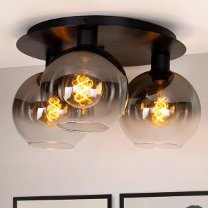 Graue Deckenlampe Retro, Marius
