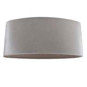 50 cm Ovaler Samt Lampenschirm Grau, Rody