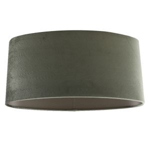 40 cm Ovaler Samt Lampenschirm Grün, Rody