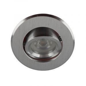 Silberne moderne Mini Einbaustrahler Aluminium, Bori
