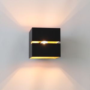 Schwarze Up down Wandleuchte Modern, Zita