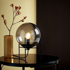 Schwarze Tischleuchte Design, Alton, mit Schalter