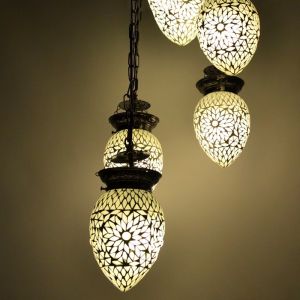 Transparente Mosaik Pendelleuchte Orientalisch, Amir