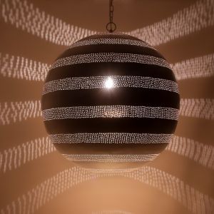 Weiße Pendelleuchte Orientalisch, Nimra