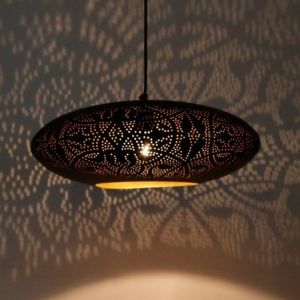 Schwarze Pendelleuchte Orientalisch, Zina