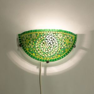 Grüne Mosaik wandleuchte Orientalisch, Haja