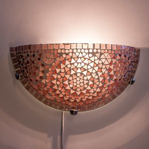 Lila Mosaik wandleuchte Orientalisch, Haja