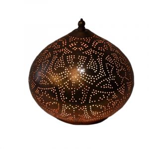 Kupfer Tischleuchte Orientalisch, Nour