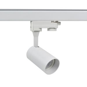 Weißer 3-Phasen-Schienenstrahler Ylva, Pro
