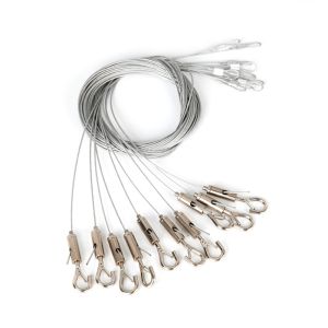 10 Aufhängekabel mit Haken, 2m, für Saturn-Lichtlinie