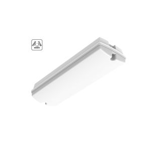 Weiße Galerie Beleuchtung Kunststoff, Pedram, 4W, warm- bis kaltweiß einstellbare LED, IP66