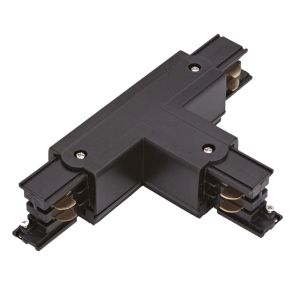 T-förmiger Verbinder für 3-Phasen-Schienenbeleuchtung, rechts 1, schwarz, Pro